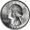 US Quarter 1951-D Washington Silver Quarter MS63 Uncertified None -