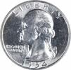 US Quarter 1954 Washington Silver Quarter MS63 Uncertified None -
