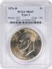 US Dollar 1976-D Eisenhower Dollar Type 2 MS65 PCGS None -