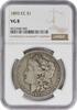 US Dollar 1893-CC Morgan Silver Dollar VG08 NGC None -