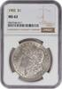 US Dollar 1902 Morgan Silver Dollar MS62 NGC None -