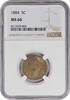 US Nickel 1884 Liberty Nickel MS66 NGC None -