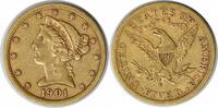 US Five Dollar 1901-S $5 Gold Liberty Head EF Uncertified #1038 None -