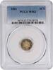 US Three Cent 1861 No Mint Mark 1861 Three Cent Silver MS63 PCGS None MS63 4,571.57 元  ＋  428.58 元 运费