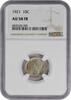US Dime 1921 No Mint Mark 1921 Mercury Silver Dime AU58FB NGC None AU 18,572.00 元  ＋  428.58 元 运费