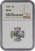 US Dime 1955 No Mint Mark 1955 Roosevelt Silver Dime MS66 NGC None MS66 285.72 元  ＋  428.58 元 运费