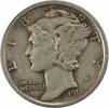US Dime 1918 No Mint Mark 1918 Mercury Silver Dime VF Uncertified None VF 107.15 元  ＋  428.58 元 运费