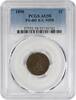 US Cent 1890 Indian Cent MPD FS-401 AU58 PCGS None -