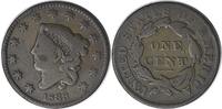 US Cent 1833 Large Cent VG Uncertified None -