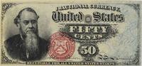 US 50 Cent Fractional Currency FR1376 AU Uncertified -