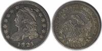 US Dime 1821 Bust Silver Dime Large Date EF Uncertified #247 None -