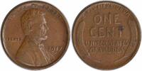 US Cent 1917-D Lincoln Cent Choice EF Uncertified None -