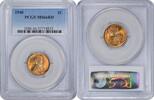 US Cent 1940 Lincoln Cent MS66RD PCGS None -