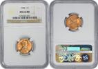 US Cent 1944 Lincoln Cent MS66RD NGC None -