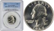 US Quarter 1967 Washington Quarter DDO FS-101 SMS SP67 PCGS None -