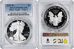 US Dollar 2021-W $1 American Silver Eagle Type 1 PR69DCAM PCGS None -