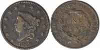 US Cent 1828 Large Cent Large Date VF Uncertified #122 None -