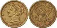 US Five Dollar 1903-S $5 Gold Liberty Head EF Uncertified #1106 None -