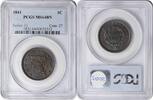 US Cent 1841 Large Cent MS64BN PCGS None -