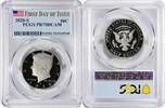 US Half Dollar 2020-S Kennedy Clad Half Dollar PR70DCAM First Day of Issue PCGS First Day of Issue -
