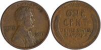 US Cent 1913 Lincoln Cent VF Uncertified None -