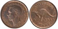 US 1944 (M) Australia 1 Penny KM36 BU Uncertified #256 -