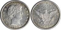 US Quarter 1900-S Barber Silver Quarter MS60 Uncertified #1031 None -