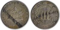 US Three Cent 1852 Three Cent Silver DDR FS-801 VF Uncertified #210 None -