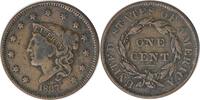 US Cent 1837 Large Cent VF Uncertified None -