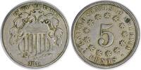 US Nickel 1876 Shield Nickel DDO FS-102 VF Uncertified #125 None -