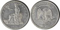 US Dollar 1876-CC Trade Silver Dollar DDR FS-801 MS60 Uncertified #122 None -