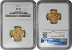US Five Dollar 1907 $5 Gold Liberty Head MS63 NGC None -