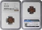 US Cent 1893 Indian Cent MS64RB NGC None -