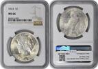 US Dollar 1923 Peace Silver Dollar MS66 NGC None -