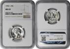 US Quarter 1950 Washington Silver Quarter MS65 NGC None -