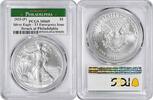 US Dollar 2021-(P) $1 American Silver Eagle Emergency Issue Type 1 MS69 First Strike PCGS (Struck at Philadelphia Label) First Strike / Ea -