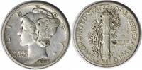 US Dime 1926-S Mercury Silver Dime EF Uncertified #329 None -