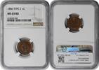 US Cent 1886 Indian Cent Variety 2 MS63RB NGC None -