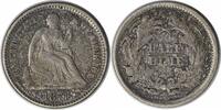 US Half Dime 1871 Liberty Seated Silver Half Dime EF Uncertified None -