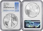 US Dollar 2021 $1 American Silver Eagle Type 2 MS69 First Day of Issue NGC First Day of Issue -