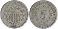 US Nickel 1876 Shield Nickel DDO FS-102 VF Uncertified #127 None -