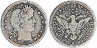 US Quarter 1914-S Barber Silver Quarter F Uncertified #1044 None -