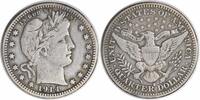 US Quarter 1914-S Barber Silver Quarter VF Uncertified #1102 None -