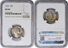 US Quarter 1932 Washington Silver Quarter MS66 NGC None -