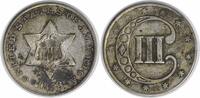 US Three Cent 1853 Three Cent Silver AU Uncertified #117 None -