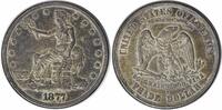 US Dollar 1877-S Trade Silver Dollar AU Uncertified #1142 None -