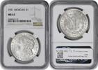 US Dollar 1921 Morgan Silver Dollar MS63 NGC None -