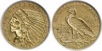 US Two and a Half Dollar 1913 $2.50 Gold Indian AU58 Uncertified #320 None -