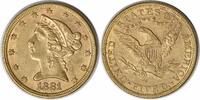 US Five Dollar 1881 $5 Gold Liberty Head AU58 Uncertified #149 None -