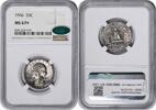 US Quarter 1956 Washington Silver Quarter MS67+ NGC (CAC) CAC -